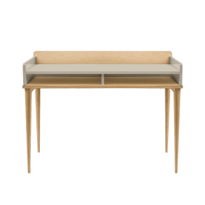 Bureau compact en bois ROCK Beige Havane - KULILE