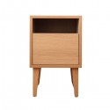 Manon Nature Pine Cannage Side Table / Bedside Table - Bloomingville