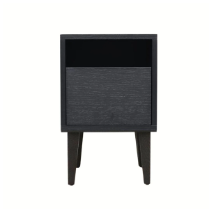 Table de chevet avec 1 porte KLEE Noir - KULILE