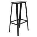 Small round black stool - Snowdrops Copenhagen