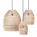 Moon Small Rattan Black Lampshade Set of 3 - Original Home