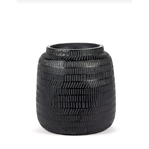 Flower Pot L Black Black Ancient - Serax