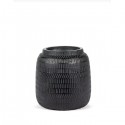 Flower Pot L Black Black Ancient - Serax