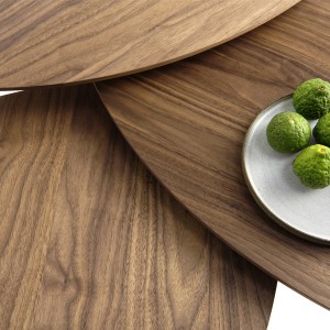 Noyer américain et élégance : La table basse 63 de Klybeck