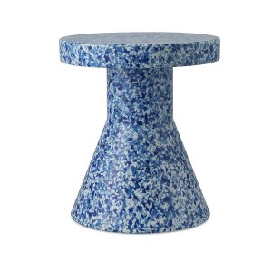 Tabouret Bit Cône Bleu / Blanc - Normann Copenhagen