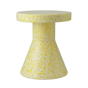 Tabouret Bit Cône jaune / Blanc - Normann Copenhagen
