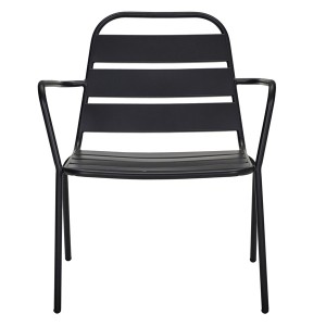 Chaise outdoor Helo noir - House Doctor