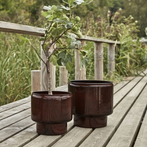 Cache-pot Pile Marron - House Doctor