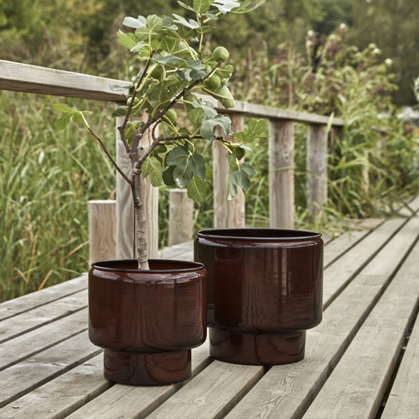 Cache-pot Pile Marron - House Doctor