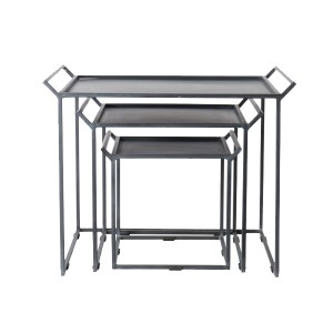 Nesting tables set of 3 Grey - Affari Of Sweden
