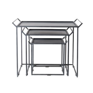 Tables gigognes lot de 3 Gris - Affari Of Sweden