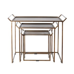 Tables gigognes lot de 3 laiton - Affari Of Sweden