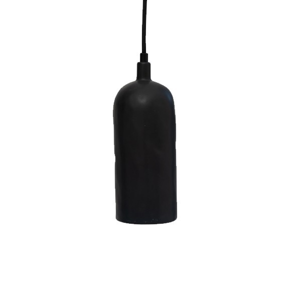 Tiny Black ceramic pendant light - Urban Nature Culture