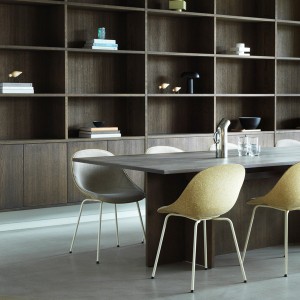 Chaise Mat métal blanc et chanvre - Normann Copenhagen