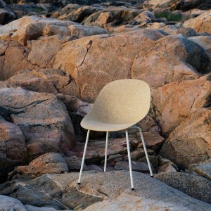 Chaise Mat métal blanc et chanvre - Normann Copenhagen