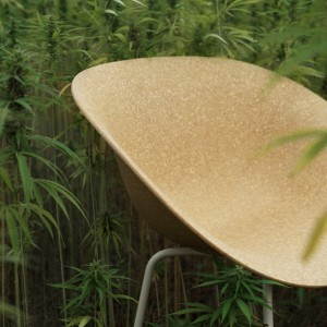 Mat white metal and hemp chair - Normann Copenhagen