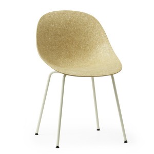 Mat white metal and hemp chair - Normann Copenhagen