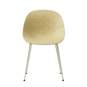 Mat white metal and hemp chair - Normann Copenhagen