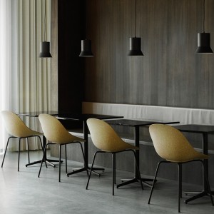 Chaise Mat métal noir et chanvre - Normann Copenhagen