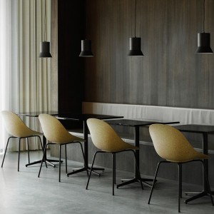 Mat black metal and hemp chair - Normann Copenhagen