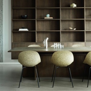 Mat black metal and hemp chair - Normann Copenhagen