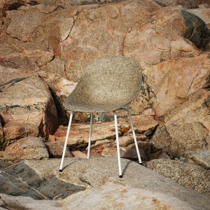 Chaise Mat Seaweed métal blanc et chanvre - Normann Copenhagen