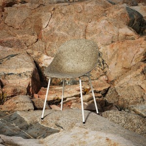 Mat Seaweed chair in white metal and hemp - Normann Copenhagen