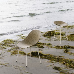 Chaise Mat Seaweed métal blanc et chanvre - Normann Copenhagen