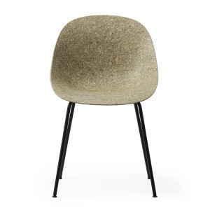 Chaise Mat Seaweed métal noir et chanvre - Normann Copenhagen