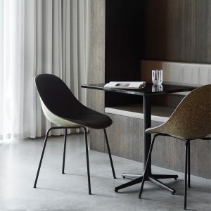 Chaise Mat Seaweed métal noir et chanvre - Normann Copenhagen