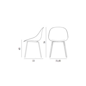 Chaise Mat métal blanc et chanvre - Normann Copenhagen