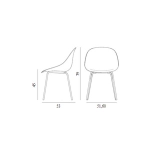 Mat Seaweed chair in white metal and hemp - Normann Copenhagen