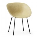Large chair Mat white metal and hemp - Normann Copenhagen