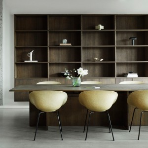 Chaise large Mat métal noir et chanvre - Normann Copenhagen