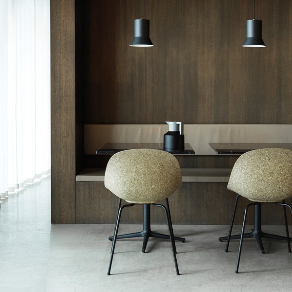 Chaise large Mat Seaweed métal blanc et chanvre - Normann Copenhagen