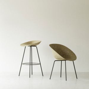 Chaise large Mat Seaweed métal blanc et chanvre - Normann Copenhagen