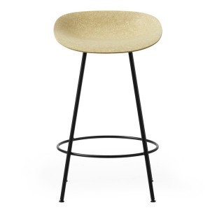 Mat Stool 65 cm Black Steel hemp - Normann Copenhagen