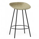 Mat Tabouret 65 cm Noir Steel hemp - Normann Copenhagen