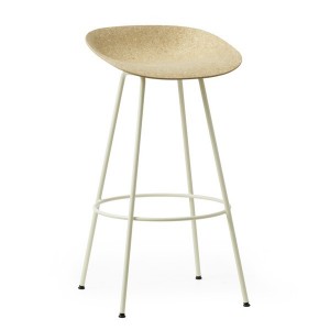 Mat Tabouret 75 cm Cream Steel hemp - Normann Copenhagen