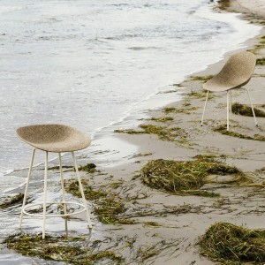 Mat Stool 65 cm Cream Steel hemp - Normann Copenhagen