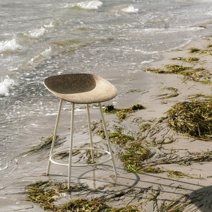 Mat Tabouret 75 cm Cream Steel Seaweed - Normann Copenhagen