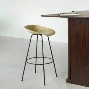 Mat Stool 75 cm Black Steel hemp - Normann Copenhagen