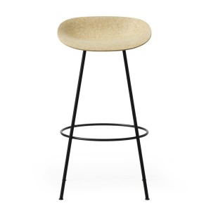 Mat Stool 75 cm Black Steel hemp - Normann Copenhagen