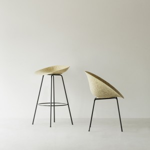 Mat Stool 75 cm Black Steel Seaweed - Normann Copenhagen