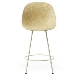 Chaise Ilot Mat 65cm Chanvre et métal Blanc - Normann Copenhagen