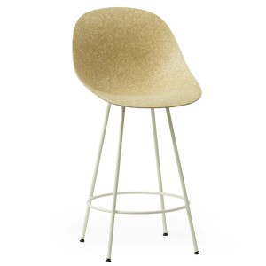 Chaise Ilot Mat Chanvre et métal Blanc - Normann Copenhagen