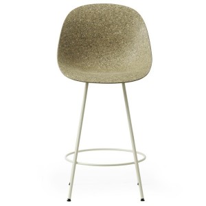 Chaise Ilot Mat Seaweed 65cm Chanvre et métal Blanc - Normann Copenhagen