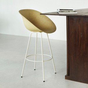 Mat Island Chair 75cm Hemp and White Metal - Normann Copenhagen