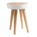 Tabouret Naturel et blanc de la collection Original Home