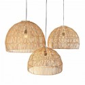 Abat-jour Bogor Noir rotin set de 3 - Original Home
